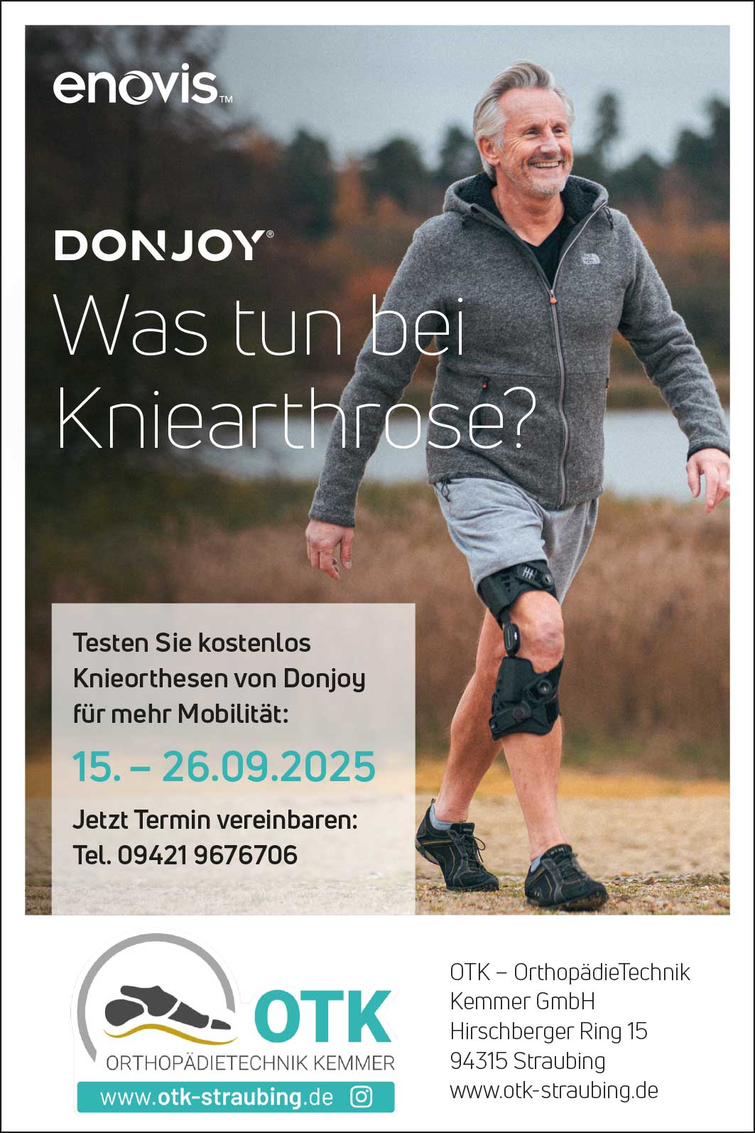 Arthrosetage bei Orthopädietechnik Kemmer in Straubing